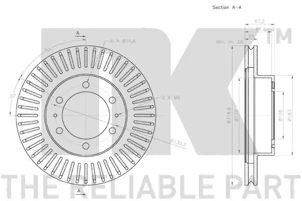 Handler.Part Brake disc NK 3145145 3