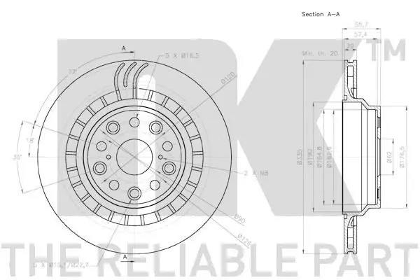 Handler.Part Brake disc NK 3145149 3