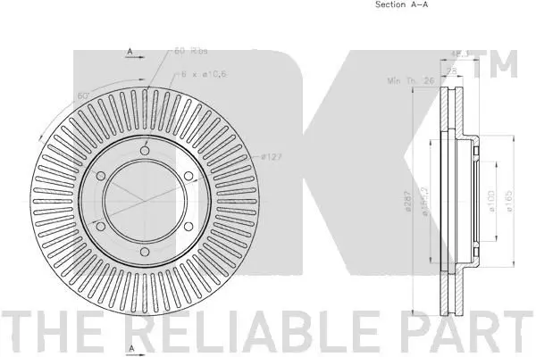 Handler.Part Brake disc NK 2045155 3