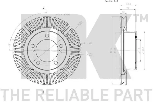 Handler.Part Brake disc NK 2045171 3