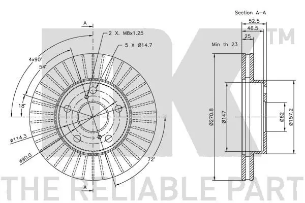 Handler.Part Brake disc NK 204532 3