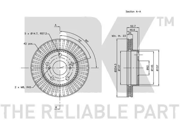 Handler.Part Brake disc NK 204569 3