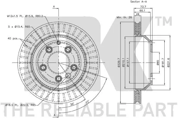 Handler.Part Brake disc NK 3147106 3