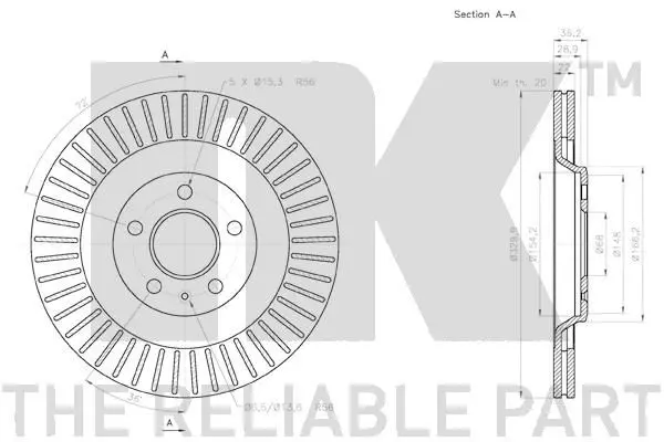 Handler.Part Brake disc NK 3147130 3