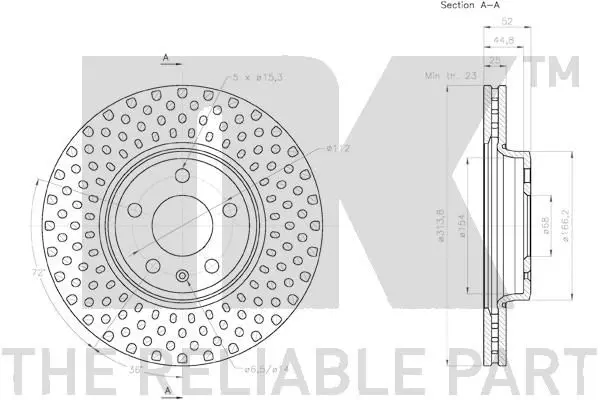 Handler.Part Brake disc NK 3147132 3