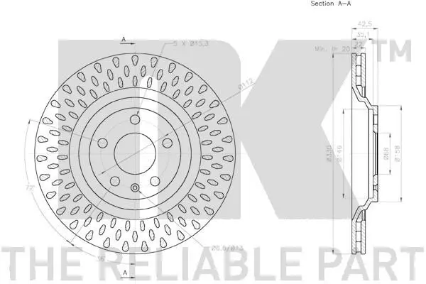 Handler.Part Brake disc NK 2047147 3