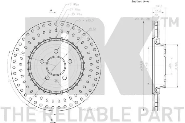 Handler.Part Brake disc NK 3147154 3