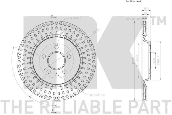 Handler.Part Brake disc NK 2047156 3