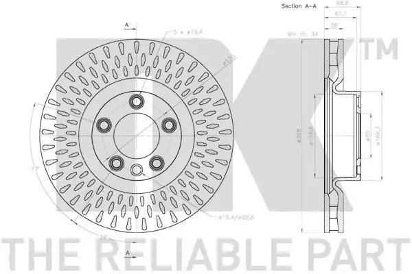 Handler.Part Brake disc NK 2047161 3