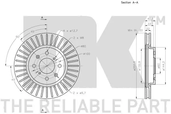 Handler.Part Brake disc NK 205224 3