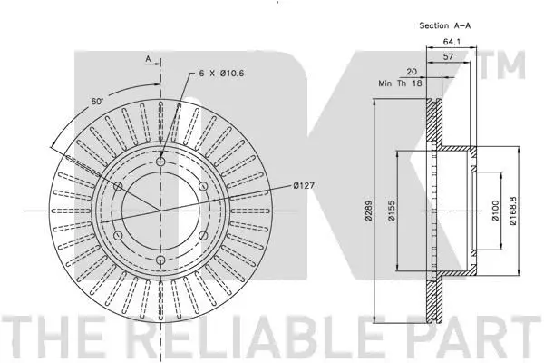 Handler.Part Brake disc NK 209948 3