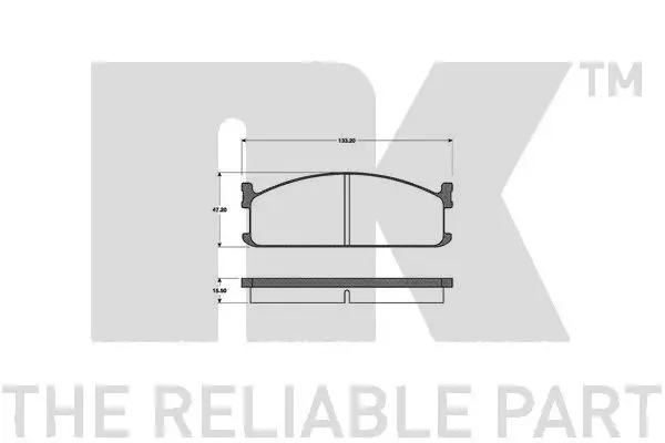 Handler.Part Brake pad set, disc brake NK 221403 1