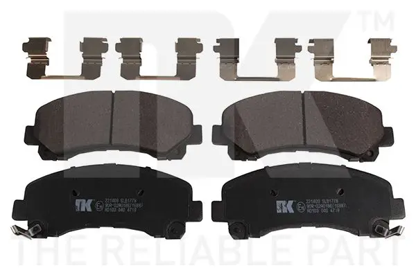 Handler.Part Brake pad set, disc brake NK 221409 1