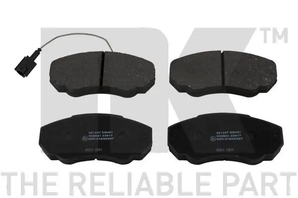 Handler.Part Brake pad set, disc brake NK 221947 1