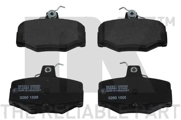 Handler.Part Brake pad set, disc brake NK 222221 1