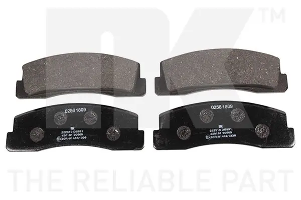 Handler.Part Brake pad set, disc brake NK 222310 1