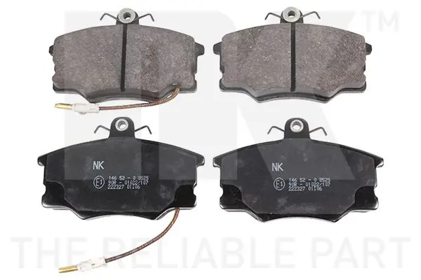 Handler.Part Brake pad set, disc brake NK 222327 1