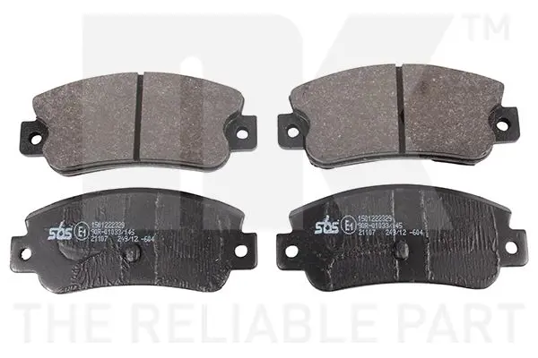 Handler.Part Brake pad set, disc brake NK 222329 1