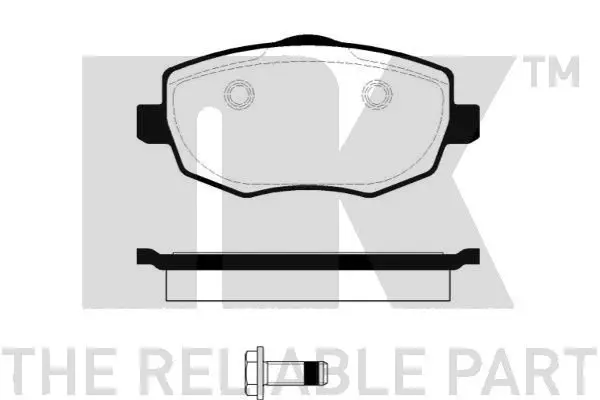 Handler.Part Brake pad set, disc brake NK 222372 1