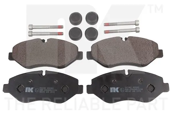 Handler.Part Brake pad set, disc brake NK 222382 1