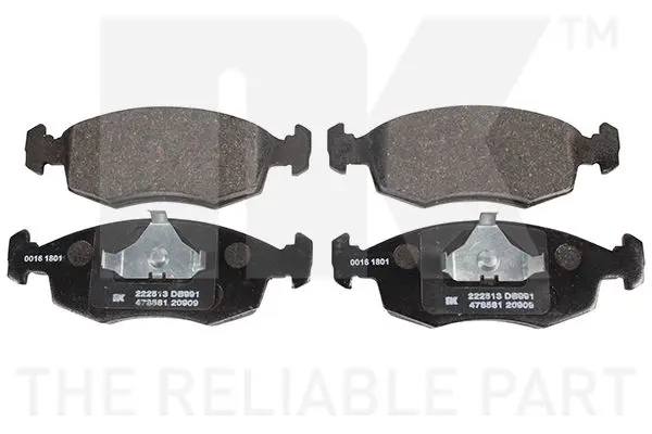 Handler.Part Brake pad set, disc brake NK 222513 1