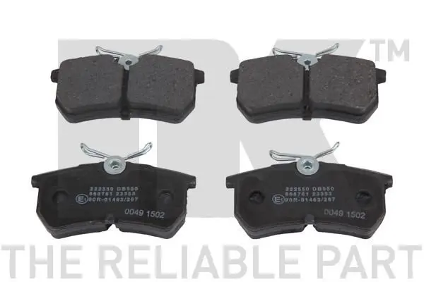 Handler.Part Brake pad set, disc brake NK 222550 1