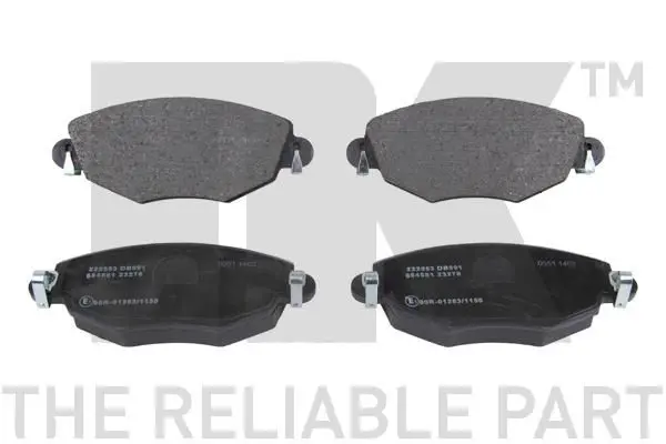 Handler.Part Brake pad set, disc brake NK 222553 1