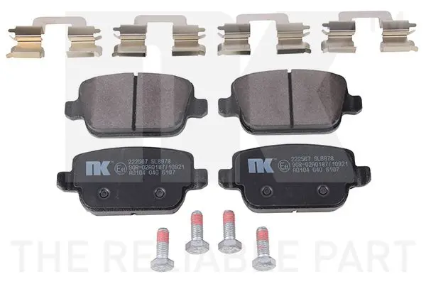 Handler.Part Brake pad set, disc brake NK 222567 1