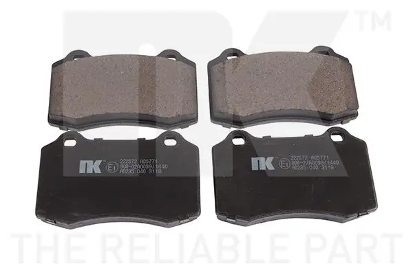 Handler.Part Brake pad set, disc brake NK 222572 1