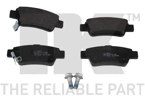 Handler.Part Brake pad set, disc brake NK 222641 1