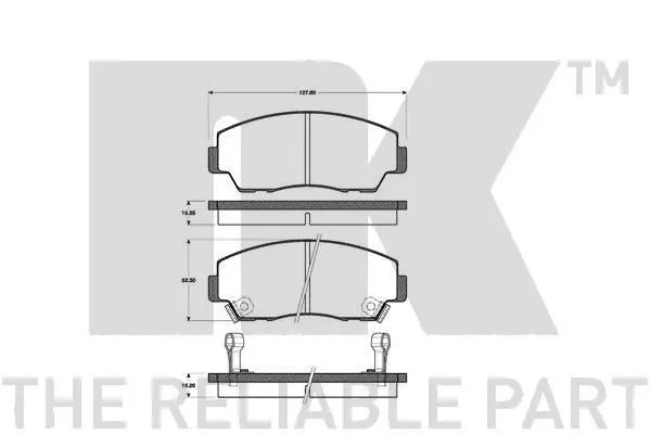 Handler.Part Brake pad set, disc brake NK 223219 1