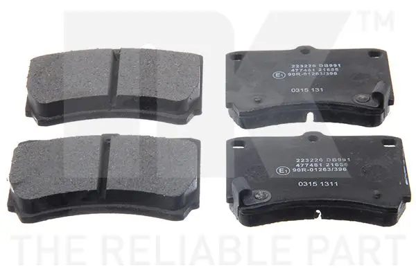 Handler.Part Brake pad set, disc brake NK 223220 1