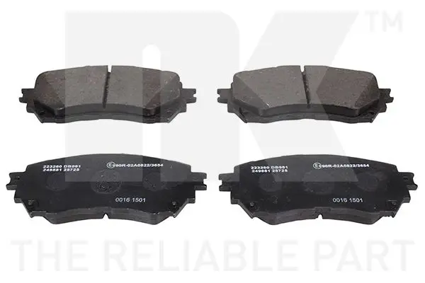 Handler.Part Brake pad set, disc brake NK 223260 1