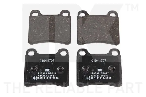 Handler.Part Brake pad set, disc brake NK 223306 1