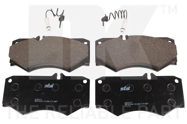 Handler.Part Brake pad set, disc brake NK 223317 1