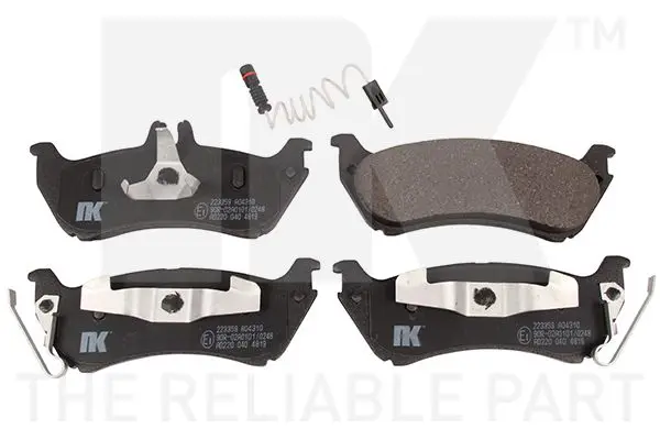 Handler.Part Brake pad set, disc brake NK 223359 1