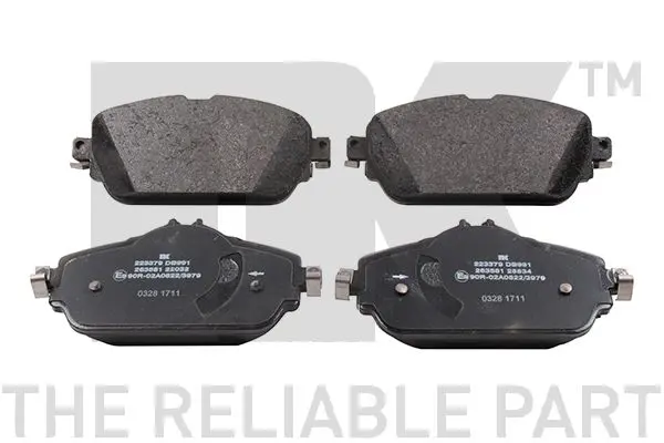 Handler.Part Brake pad set, disc brake NK 223379 1