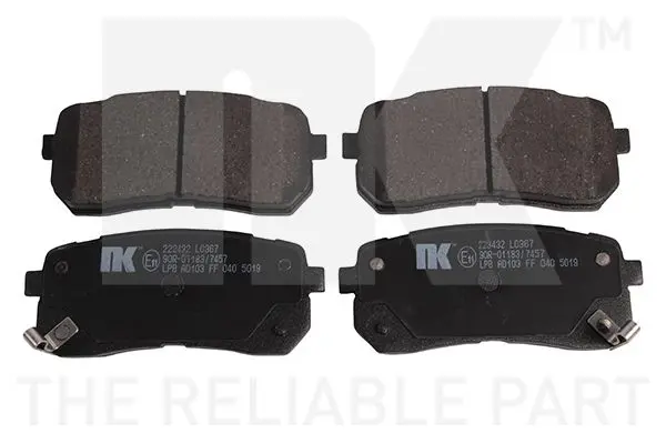 Handler.Part Brake pad set, disc brake NK 223432 1