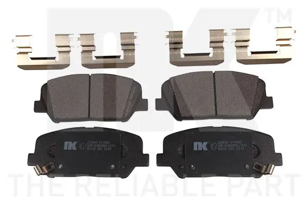 Handler.Part Brake pad set, disc brake NK 223445 1