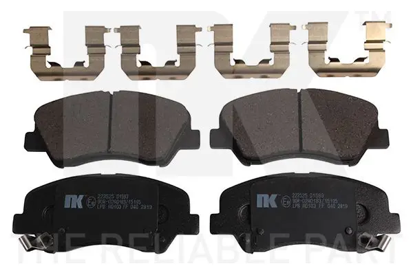 Handler.Part Brake pad set, disc brake NK 223525 1