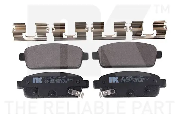 Handler.Part Brake pad set, disc brake NK 223647 1