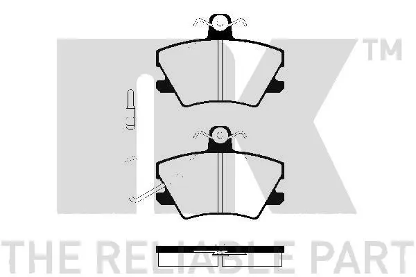 Handler.Part Brake pad set, disc brake NK 223732 1