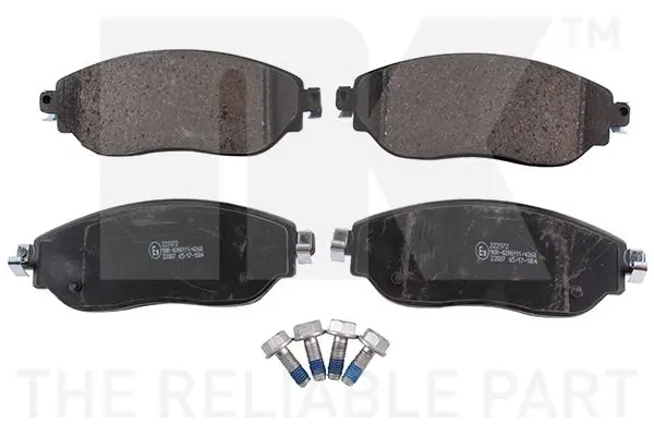 Handler.Part Brake pad set, disc brake NK 223972 1