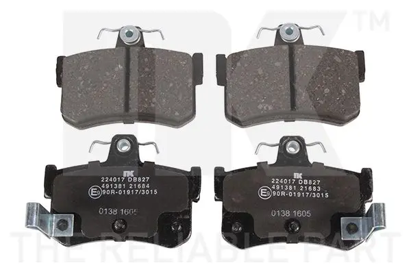 Handler.Part Brake pad set, disc brake NK 224017 1