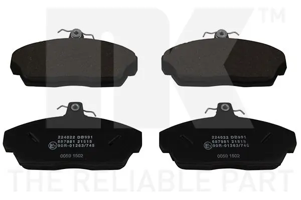 Handler.Part Brake pad set, disc brake NK 224022 1