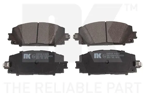 Handler.Part Brake pad set, disc brake NK 2245104 1