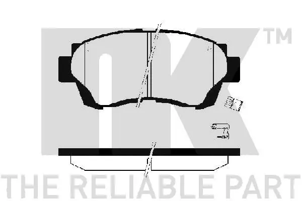 Handler.Part Brake pad set, disc brake NK 224535 1