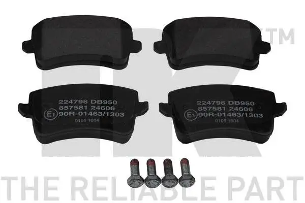 Handler.Part Brake pad set, disc brake NK 224796 1