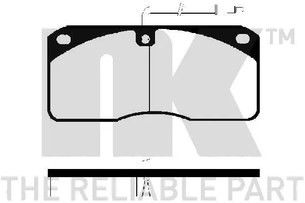 Handler.Part Brake pad set, disc brake NK 224814 1