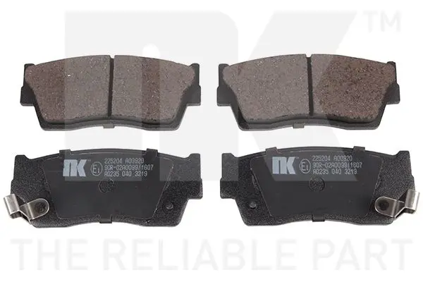 Handler.Part Brake pad set, disc brake NK 225204 1